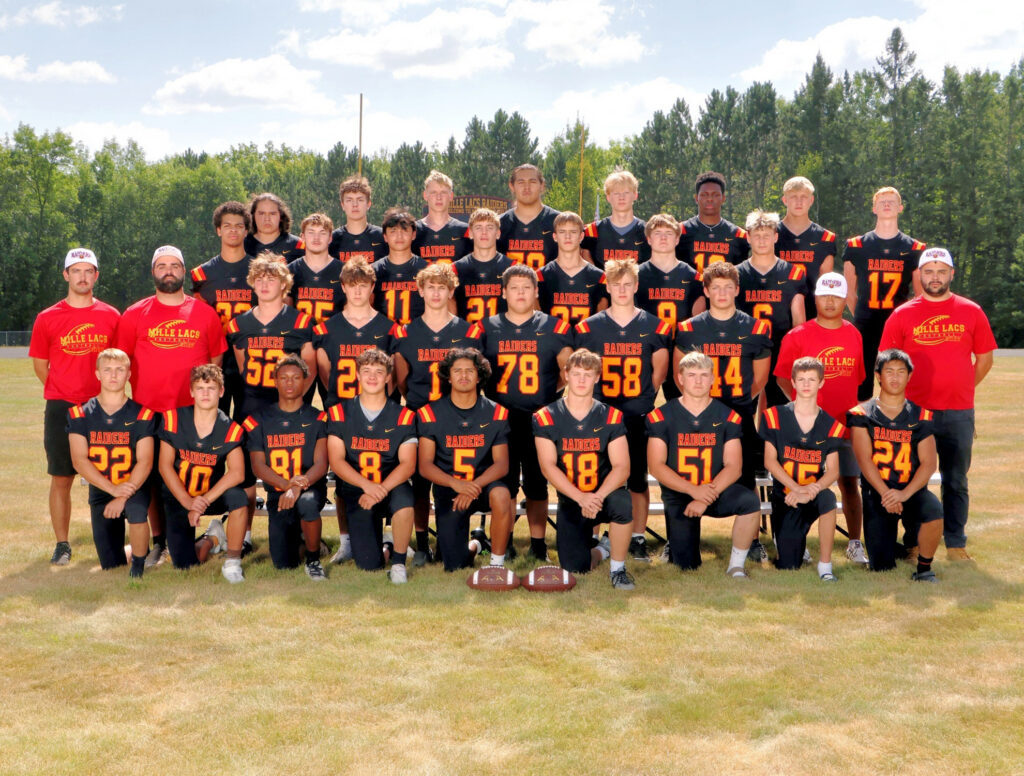Mille Lacs Raiders Football Team and Coaches